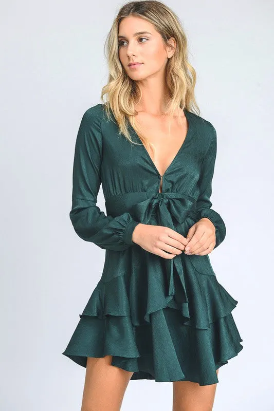 RUFFLE SWING DRESS