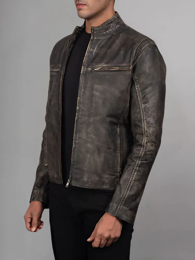 STRIVEN MENS LEATHER JACKET