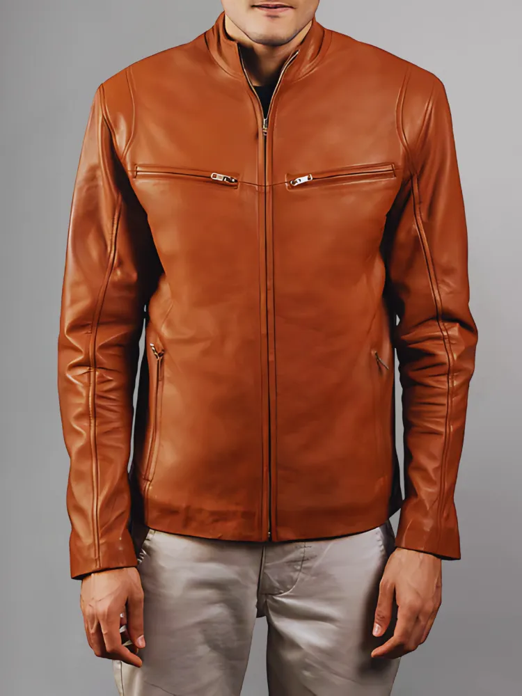 STRIVEN MENS LEATHER JACKET