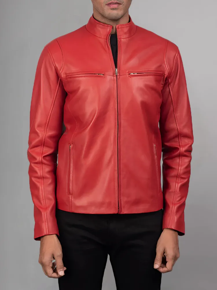 STRIVEN MENS LEATHER JACKET