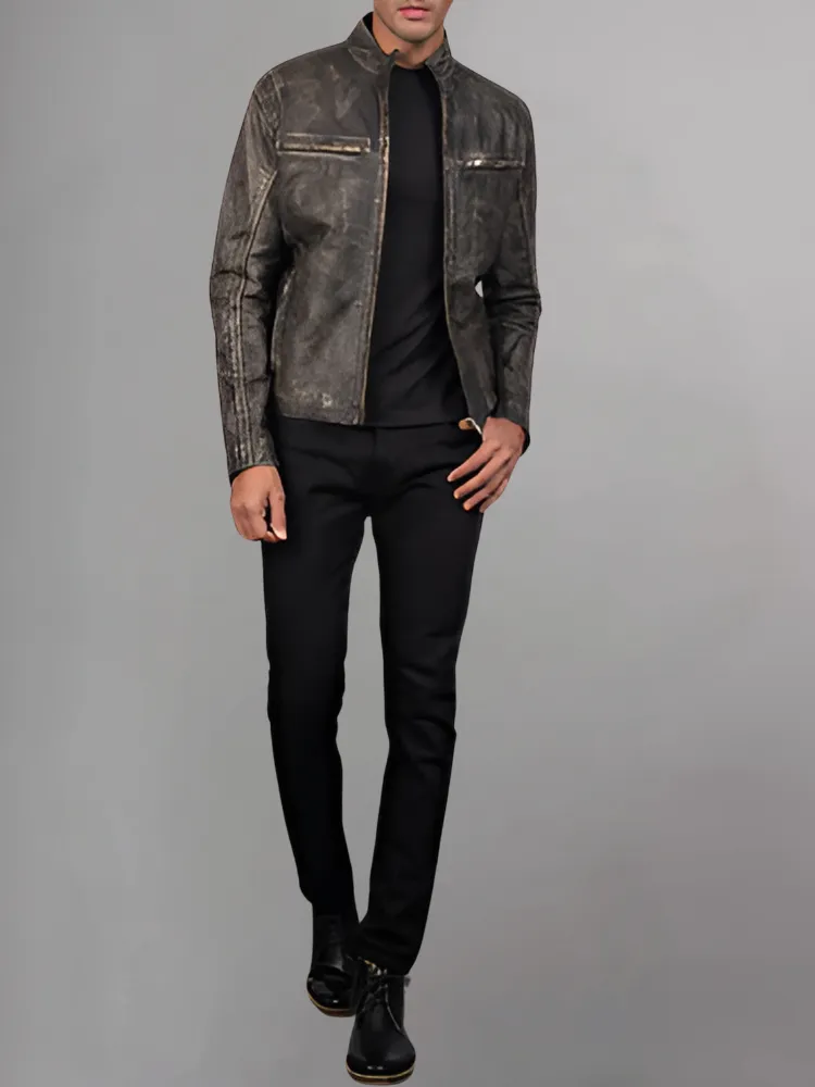 STRIVEN MENS LEATHER JACKET