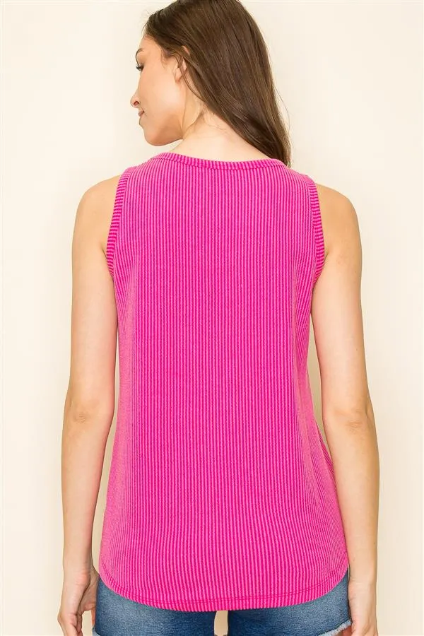 The Carrie Relaxed Rib Tank