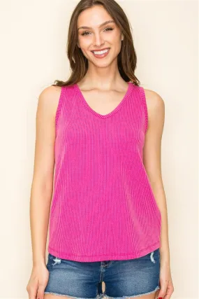 The Carrie Relaxed Rib Tank