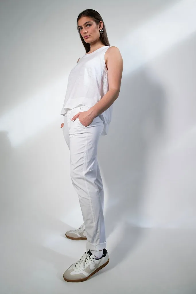 Transit Par Such Linen Slub Tank in White