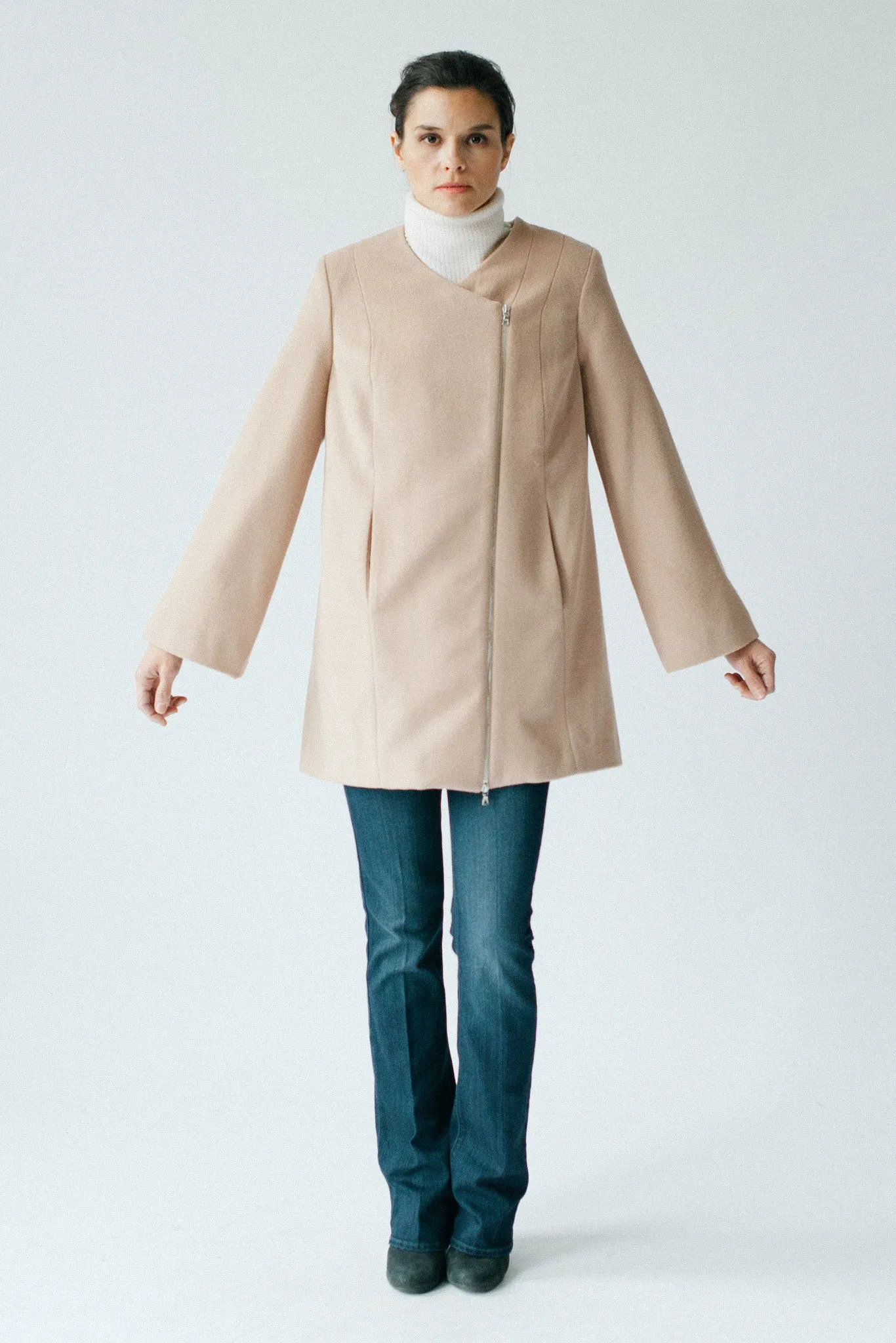 Tuileries Cape Coat - Sand