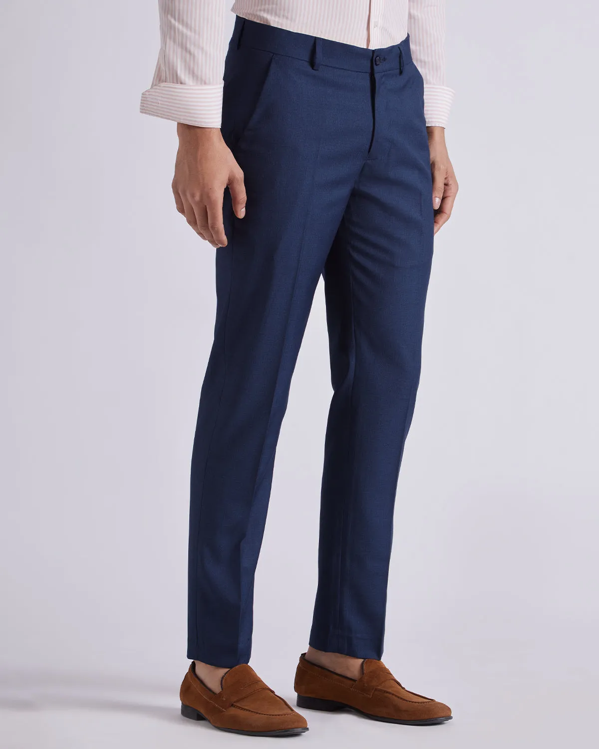 Velour Dress Pants - Navy