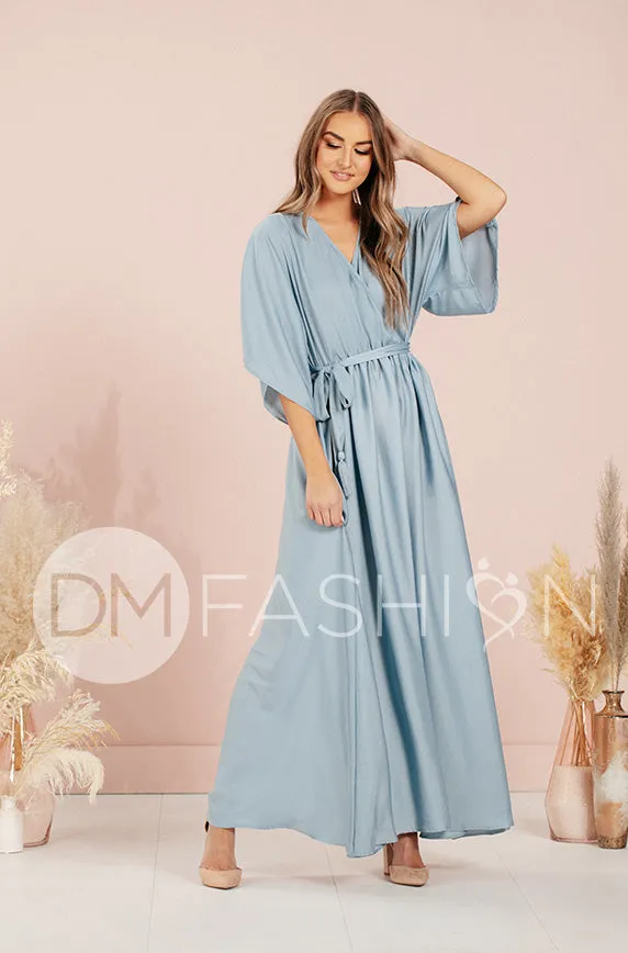 Venus Stone Blue Maxi - DM Exclusive - Nursing Friendly- Maternity Friendly - FINAL SALE