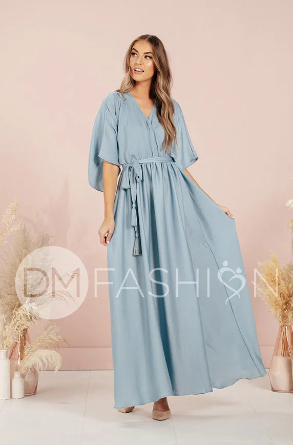 Venus Stone Blue Maxi - DM Exclusive - Nursing Friendly- Maternity Friendly - FINAL SALE