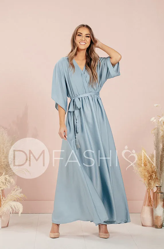 Venus Stone Blue Maxi - DM Exclusive - Nursing Friendly- Maternity Friendly - FINAL SALE