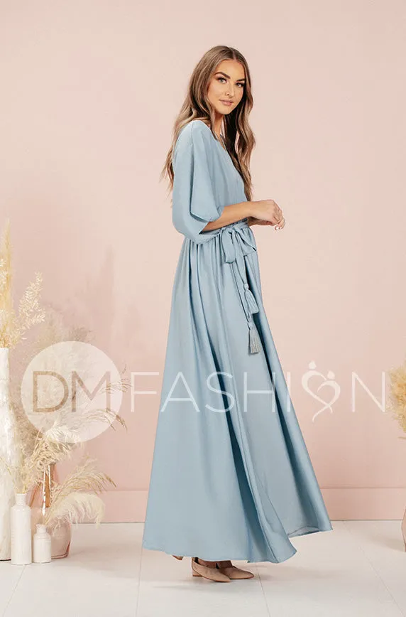 Venus Stone Blue Maxi - DM Exclusive - Nursing Friendly- Maternity Friendly - FINAL SALE