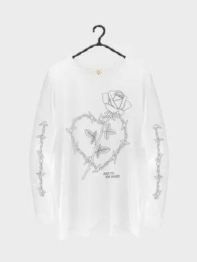 Wire Heart LS TEE - White