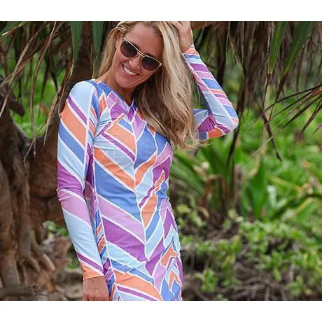 Women's Sophisticated Swim Wrap Dress Cover Up - "Cali Girl"